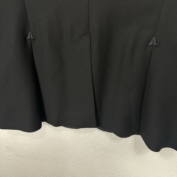 Ralph Lauren Y2K Blazer Women Size 14 Italy Silk Lapel Black Jacket Quiet Luxury - Picture 9 of 11